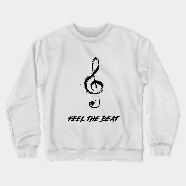 FEEL THE BEAT Crewneck Sweatshirt by diaalkilany